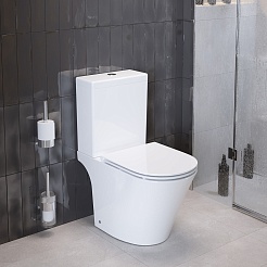 Ambassador Унитаз компакт Ritz белый с сиденьем микролифт – фотография-5